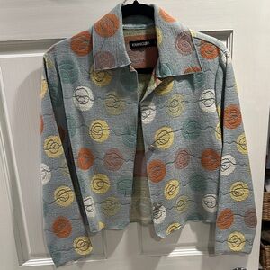 Khangura Multicolor Patterned Jacket